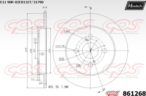 Maxtech 72934004 - Klip, kočione čeljusti www.molydon.hr