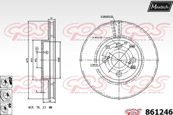 Maxtech 863325 - Kočioni disk www.molydon.hr