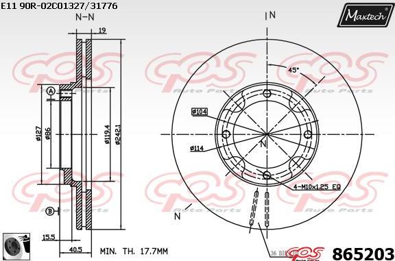 Maxtech 72934014 - Klip, kočione čeljusti www.molydon.hr