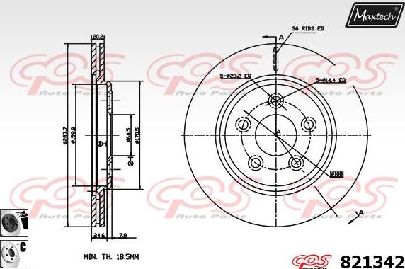 Maxtech 72934031 - Klip, kočione čeljusti www.molydon.hr