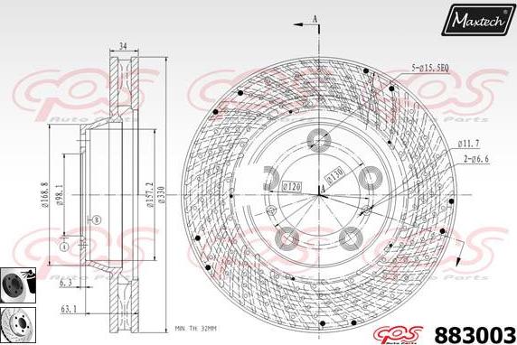 Maxtech 72934038 - Klip, kočione čeljusti www.molydon.hr