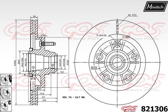 Maxtech 855086 - Kočioni disk www.molydon.hr