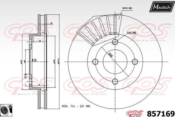 Maxtech 72936005 - Klip, kočione čeljusti www.molydon.hr