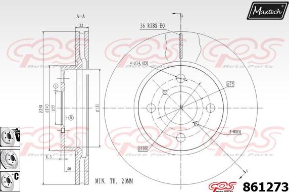 Maxtech 851097 - Kočioni disk www.molydon.hr