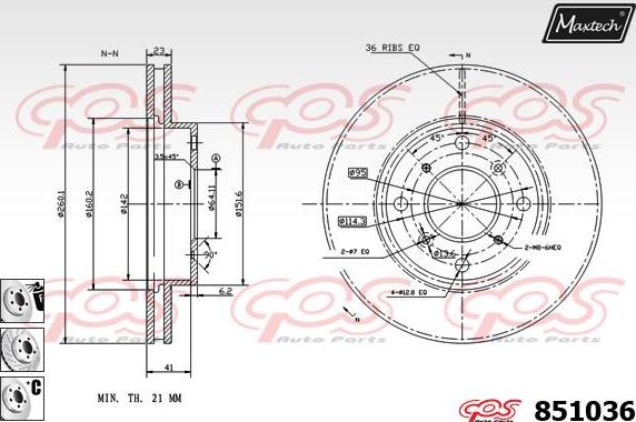 Maxtech 72936012 - Klip, kočione čeljusti www.molydon.hr