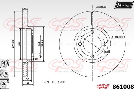 Maxtech 72942005 - Klip, kočione čeljusti www.molydon.hr