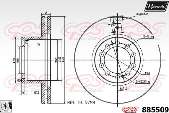 Maxtech 72938058 - Klip, kočione čeljusti www.molydon.hr