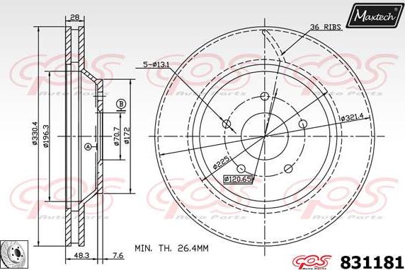 Maxtech 72938057 - Klip, kočione čeljusti www.molydon.hr