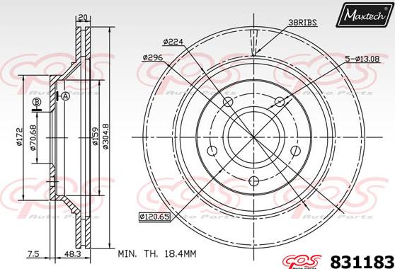 Maxtech 72938062 - Klip, kočione čeljusti www.molydon.hr