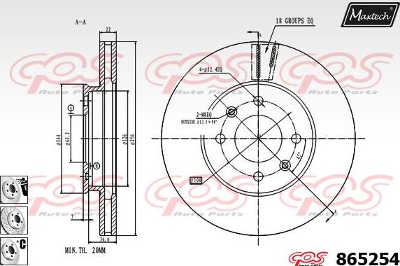 Maxtech 851128 - Kočioni disk www.molydon.hr