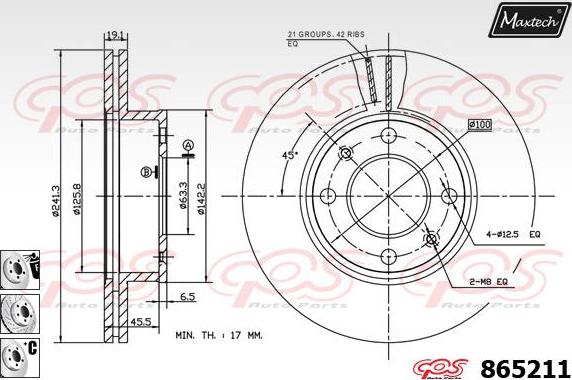 Maxtech 72938008 - Klip, kočione čeljusti www.molydon.hr