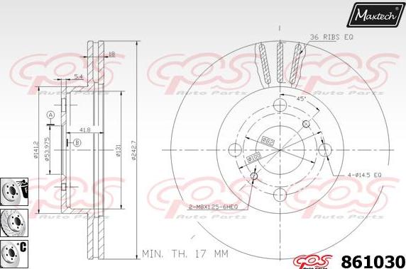 Maxtech 72938007 - Klip, kočione čeljusti www.molydon.hr