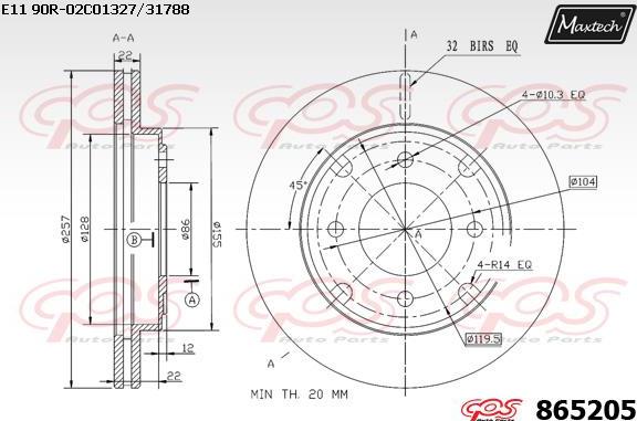 Maxtech 72938011 - Klip, kočione čeljusti www.molydon.hr