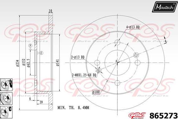 Maxtech 873068 - Kočioni disk www.molydon.hr