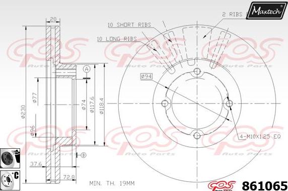 Maxtech 72938022 - Klip, kočione čeljusti www.molydon.hr