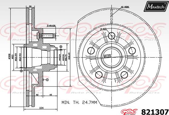 Maxtech 72933006 - Klip, kočione čeljusti www.molydon.hr