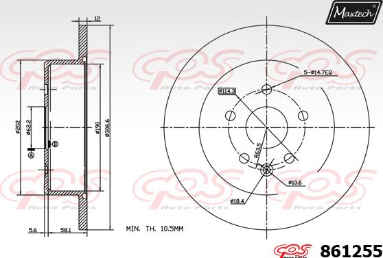 Maxtech 72933001 - Klip, kočione čeljusti www.molydon.hr