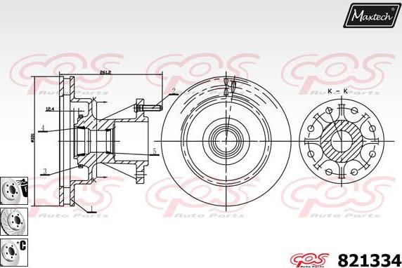 Maxtech 855050 - Kočioni disk www.molydon.hr