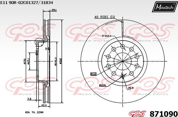 Maxtech 72718030 - Element za podešavanje, rucna kočnica - kočione čeljusti www.molydon.hr