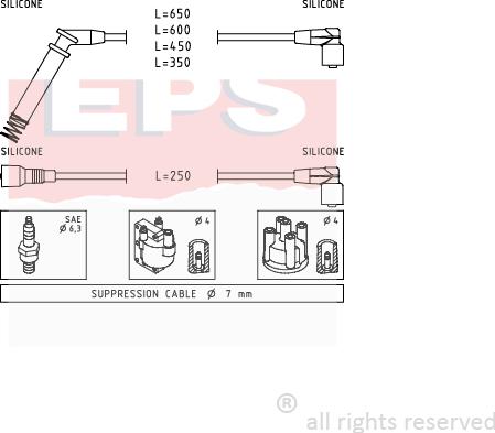 MDR EPS-1499 195 - Set kablova za paljenje www.molydon.hr