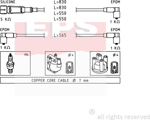 MDR EPS-1499 159 - Set kablova za paljenje www.molydon.hr