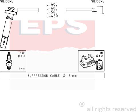 MDR EPS-1499 100 - Set kablova za paljenje www.molydon.hr