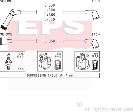 MDR EPS-1499 120 - Set kablova za paljenje www.molydon.hr