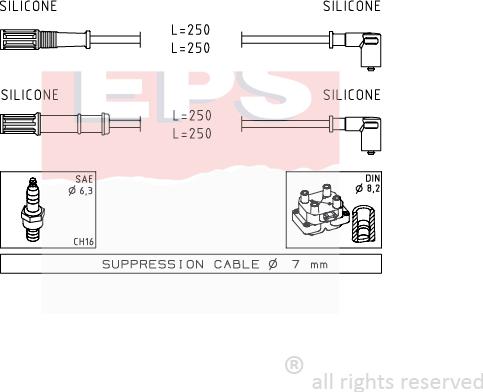 MDR EPS-1499 170 - Set kablova za paljenje www.molydon.hr