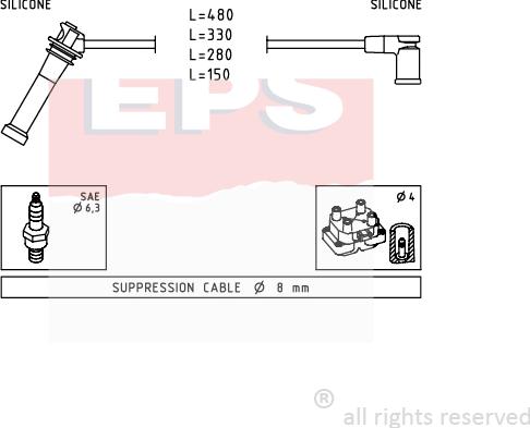 MDR EPS-1499 245 - Set kablova za paljenje www.molydon.hr