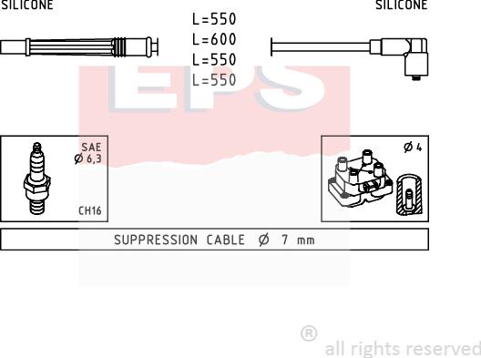 MDR EPS-1499 246 - Set kablova za paljenje www.molydon.hr