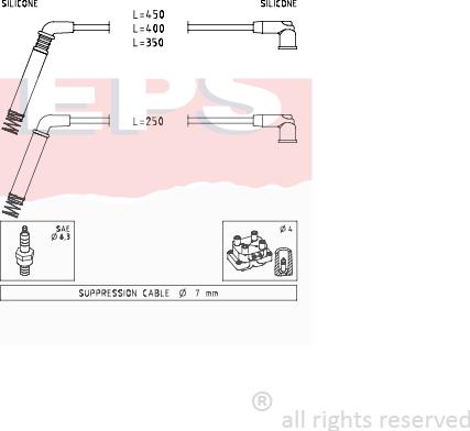 MDR EPS-1499 208 - Set kablova za paljenje www.molydon.hr