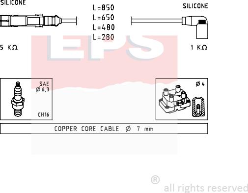 MDR EPS-1499 223 - Set kablova za paljenje www.molydon.hr