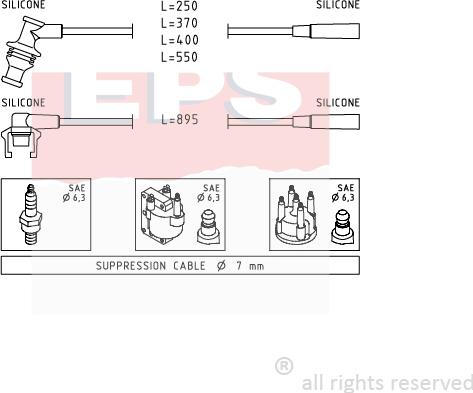 MDR EPS-1500 920 - Set kablova za paljenje www.molydon.hr