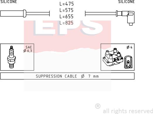 MDR EPS-1500 494 - Set kablova za paljenje www.molydon.hr