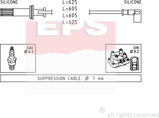 MDR EPS-1500 456 - Set kablova za paljenje www.molydon.hr