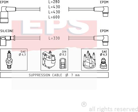 MDR EPS-1500 417 - Set kablova za paljenje www.molydon.hr