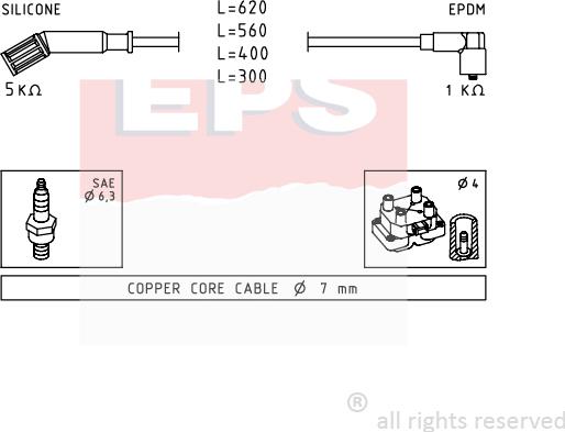MDR EPS-1500 694 - Set kablova za paljenje www.molydon.hr