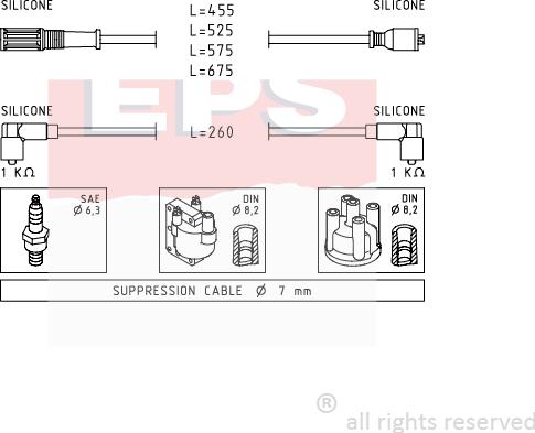 MDR EPS-1500 692 - Set kablova za paljenje www.molydon.hr