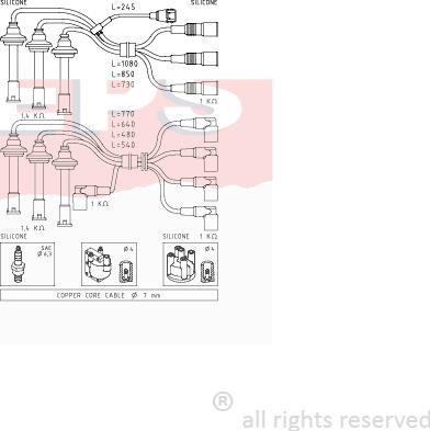 MDR EPS-1500 666 - Set kablova za paljenje www.molydon.hr