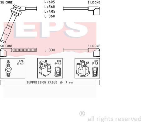 MDR EPS-1500 609 - Set kablova za paljenje www.molydon.hr