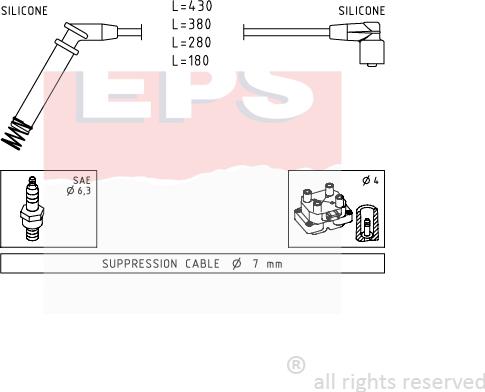 MDR EPS-1500 634 - Set kablova za paljenje www.molydon.hr