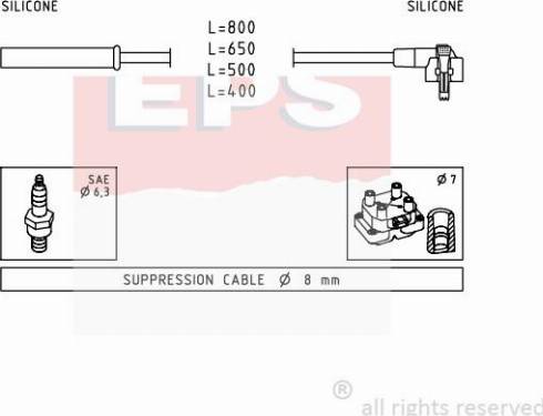 MDR EPS-1500 864 - Set kablova za paljenje www.molydon.hr