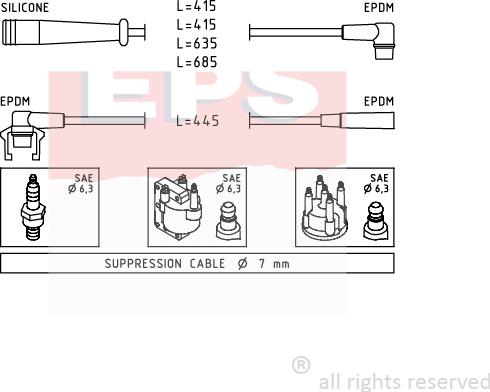 MDR EPS-1500 801 - Set kablova za paljenje www.molydon.hr