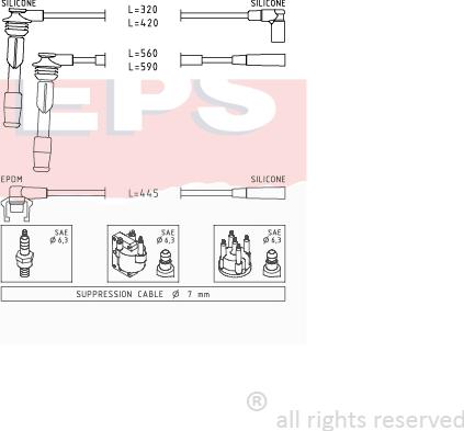 MDR EPS-1500 802 - Set kablova za paljenje www.molydon.hr