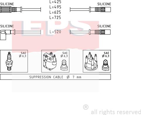 MDR EPS-1500 347 - Set kablova za paljenje www.molydon.hr