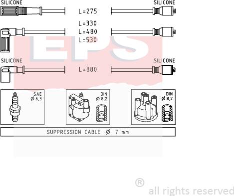 MDR EPS-1500 354 - Set kablova za paljenje www.molydon.hr