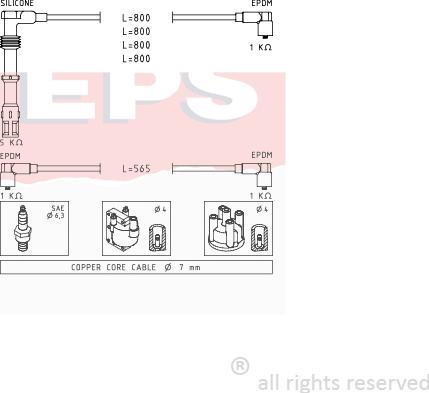 MDR EPS-1500 737 - Set kablova za paljenje www.molydon.hr