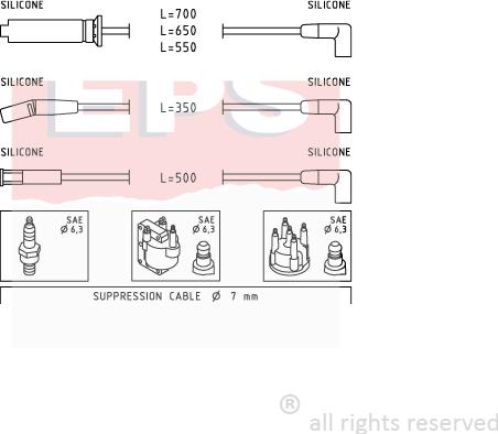 MDR EPS-1501 942 - Set kablova za paljenje www.molydon.hr