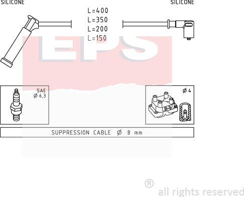 MDR EPS-1501 984 - Set kablova za paljenje www.molydon.hr