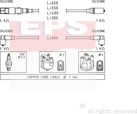 MDR EPS-1501 933 - Set kablova za paljenje www.molydon.hr